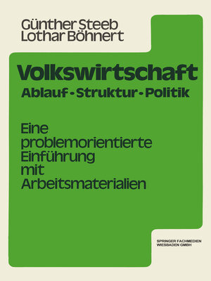 cover image of Volkswirtschaft